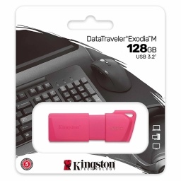 Pendrive Kingston 128 Gb  Usb 3.2 Neon Pink