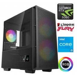 Equipo Gamer Core i5 12400F, 16GB, SSD 480 GB, RTX 3050 6GB