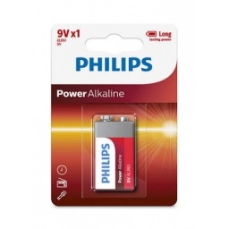 Pila 9v Alcalina Philips 9v