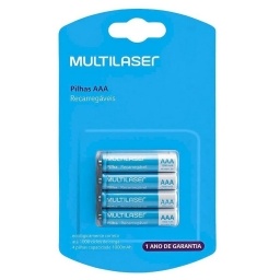 Pilas Aaa Recargable X4 Multilaser