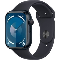 Reloj Apple Watch Series 9 45mm Aluminio negro Talle S/M