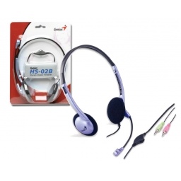 Auriculares Genius HS-02B con micrfono azul