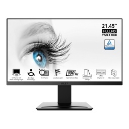 Monitor Gaming Plano Msi PRO MP223 21,45'' FHD 100hz