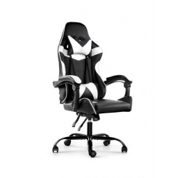 Silla Gamer Lumax ROM negro/blanco