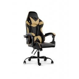 Silla Gamer Lumax ROM negro/dorado