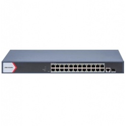 Switch PoE Hikvision 24 puertos gigabit 230w admin.